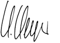 Signature Dr. Günter Geyer (handwriting)