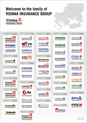Logoübersicht Marken der Vienna Insurance Group (Logos)