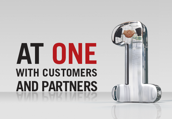 At one with customers and partners (graphic)