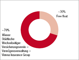 Shareholder structure of the VIG (pie chart)